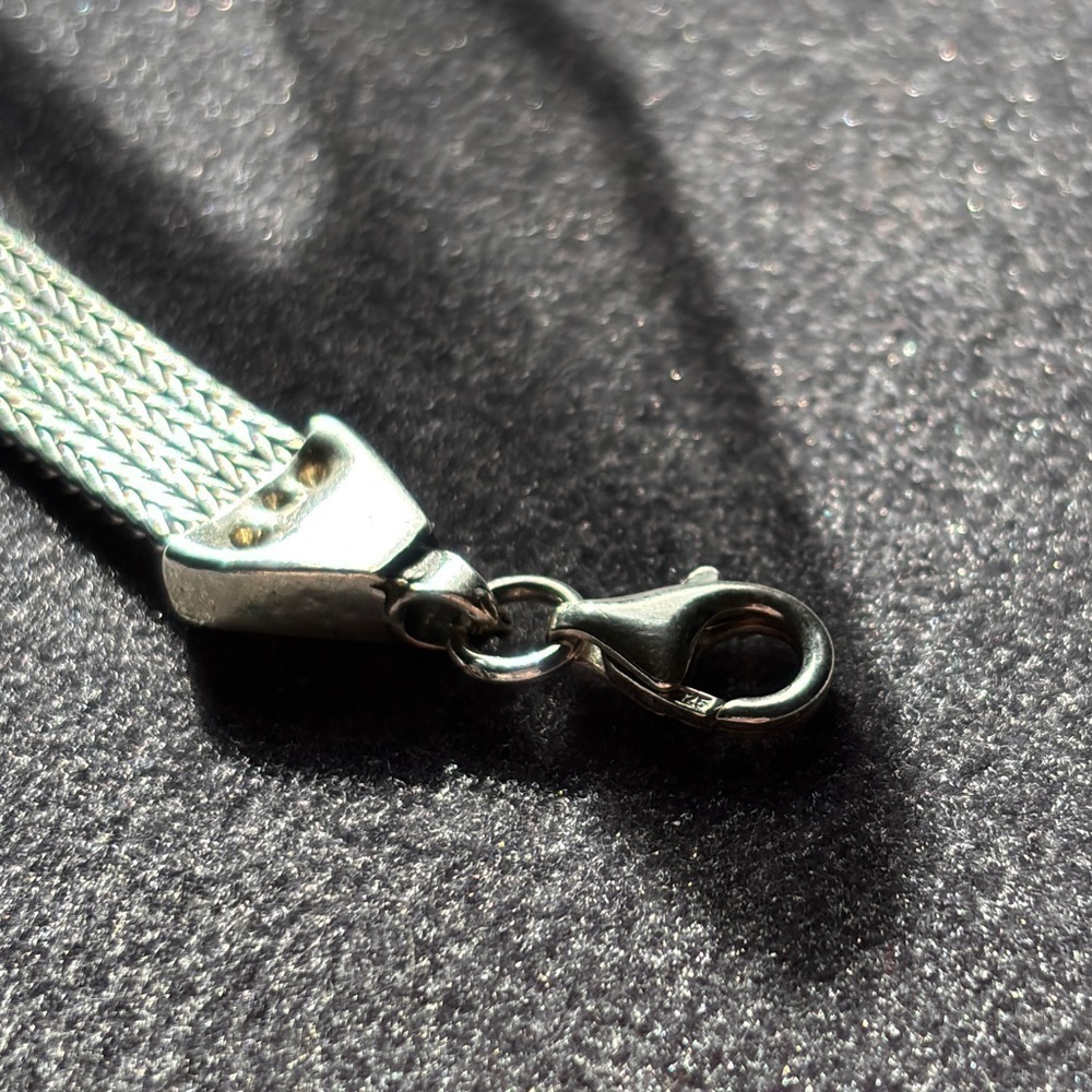 Vintage Sterling Silver 925 Filigree Heart Bracelet Red Garnet Gothic Boho - Picture 11 of 16